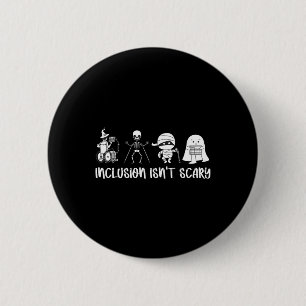 Isn't Scary Teacher Skeleton Ghost Cute Halloween 6 Cm Round Badge