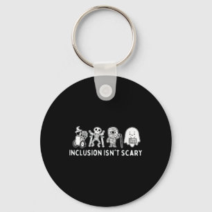 Isn't Scary Teacher Skeleton Ghost Cute Key Ring