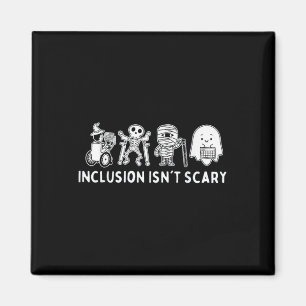 Isn't Scary Teacher Skeleton Ghost Cute Magnet