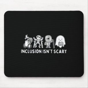 Isn't Scary Teacher Skeleton Ghost Cute  Mouse Mat