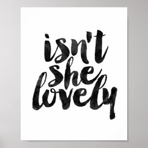 Isn't She Lovely Poster