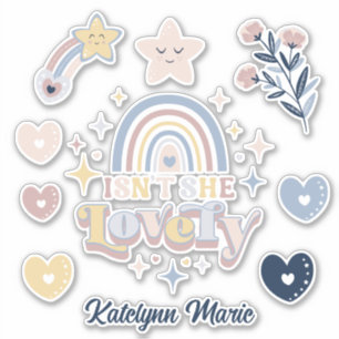 Isn't She Lovely Retro Typography with Name Girls