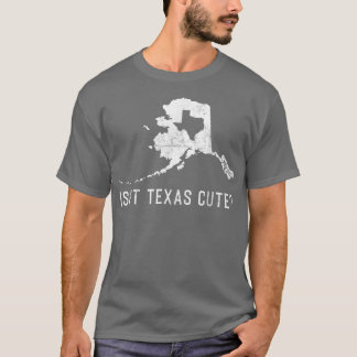 Isnt Teas Cute AK State Alaska USA State Distresse T-Shirt