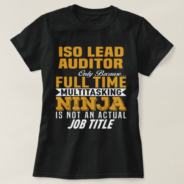 ISO Lead Auditor T-Shirt (Design Front)