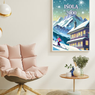 Isola 2000: Alpine sparkle at the Summit of the Ci Poster