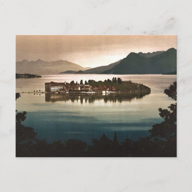 Isola Bella by moonlight, Maggiore, Lake of, Italy Postcard (Front)