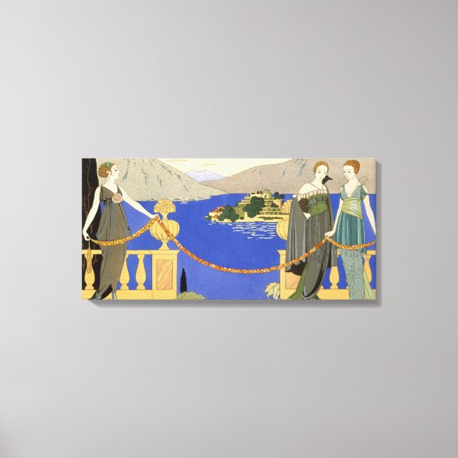 Isola Bella, evening dresses designed by Redfern, Canvas Print (Front)