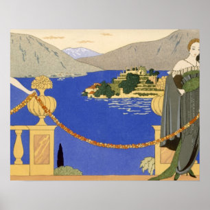 Isola Bella, evening dresses designed by Redfern, Poster