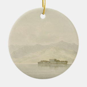 Isola Madre, Lago Maggiore, c.1781 (w/c over graph Ceramic Tree Decoration