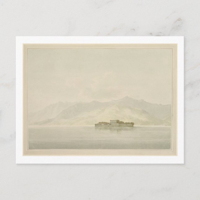 Isola Madre, Lago Maggiore, c.1781 (w/c over graph Postcard (Front)