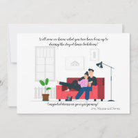 Isolate Baby Pregnancy Congratulations Card