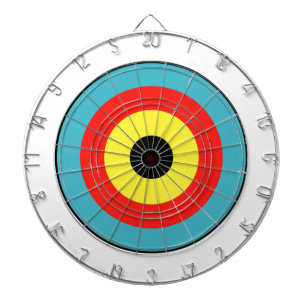 Isolated Archery Target Dartboard