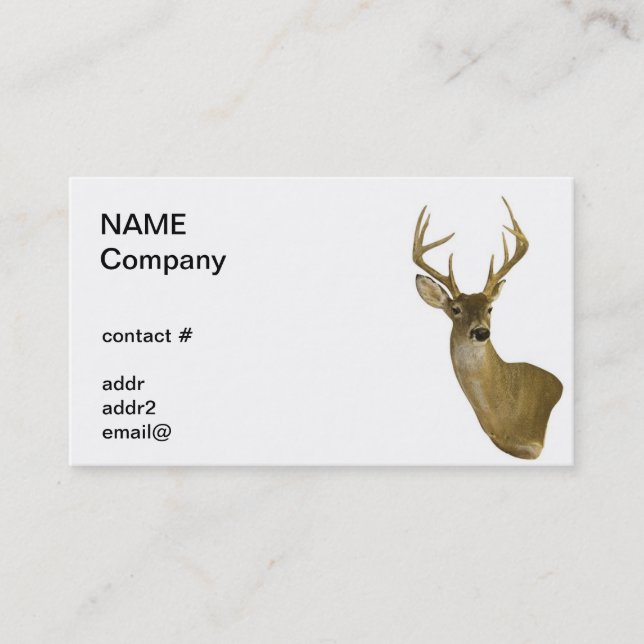 isolated buck business card (Front)