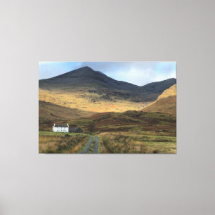 Isolated Farmhouse on the Isle of Mull, Scotland C Canvas Print