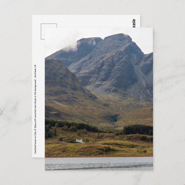 Isolated house on Isle of Skye in Scotland Postcard (Front/Back)