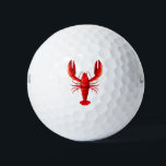 Isolated red lobster golf balls<br><div class="desc">Isolated red lobster</div>