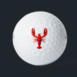 Isolated red lobster golf balls<br><div class="desc">Isolated red lobster</div>