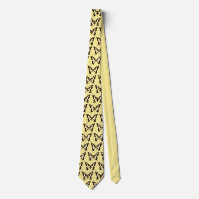 Isolated swallowtail butterfly PNG Tie (Front)