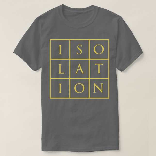 Isolation burgundy T-Shirt (Design Front)