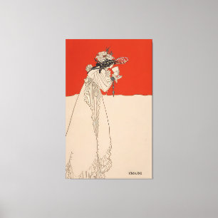 Isolde by Aubrey Beardsley Canvas Print
