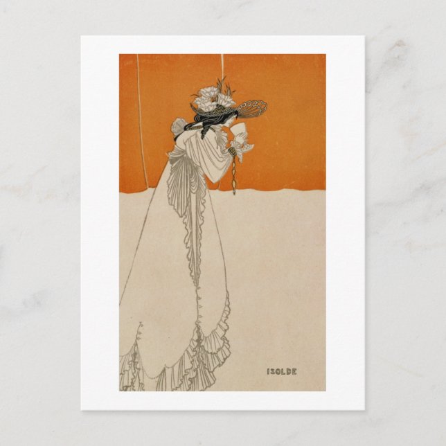 Isolde, illustration from 'The Studio', 1895 (lith Postcard (Front)