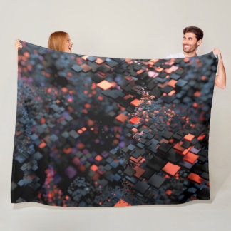 Isometer (Black) Fleece Blanket