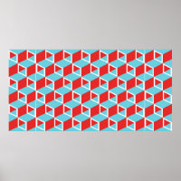 Isometric colorful cube box seamless pattern backg