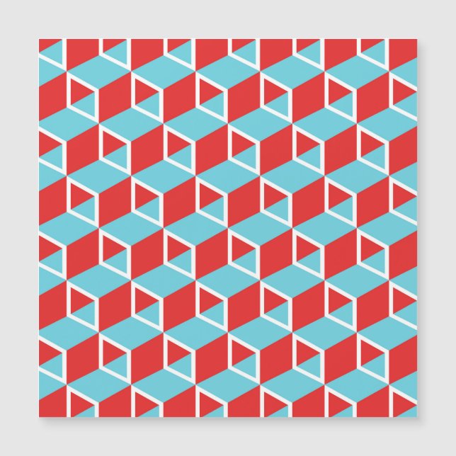 Isometric Cubes: Colourful Vintage Background. (Front)