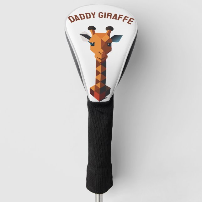 Isometric Giraffe Golf Head Cover (Front)