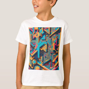 Isometric mural design T-Shirt