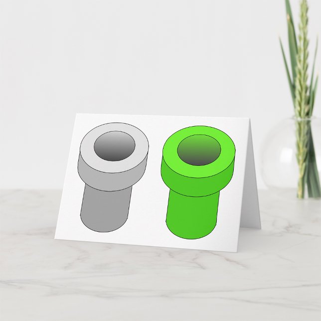 Isometric Pipes Greeting Cards (Creator Uploaded)