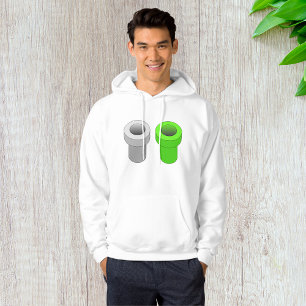 Isometric Pipes Mens Hoodie