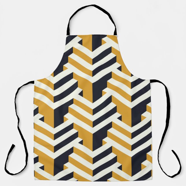 Isometric Seamless Patternart,deco,pattern,seamles Apron (Front)
