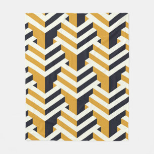 Isometric Seamless Patternart,deco,pattern,seamles Fleece Blanket