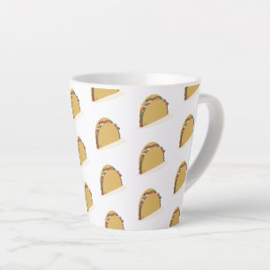 Isometric Taco Shell Food Restaurant Latte Mug