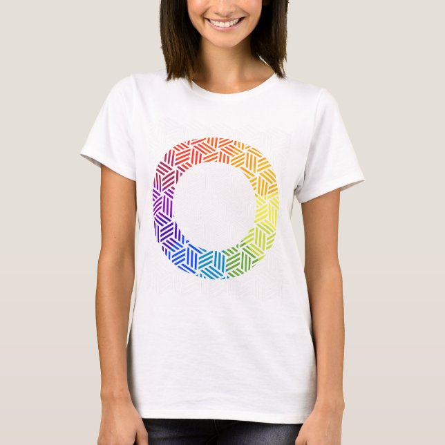 Isometric Weave Colour Wheel T-Shirt (Front)