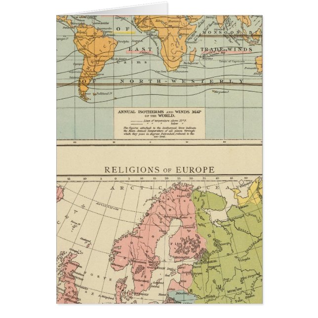 Isothermal, winds Religions Europe (Front)