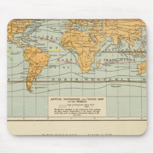 Isothermal, winds Religions Europe Mouse Mat