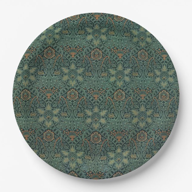 Ispahan (by John Henry Dearle) Paper Plate (Front)