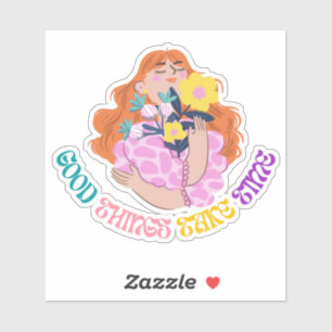 Ispirational Floral Girl Aesthetic Design