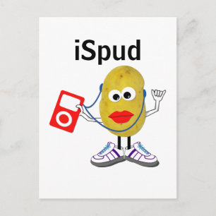 'iSpud' humourous parody Postcard