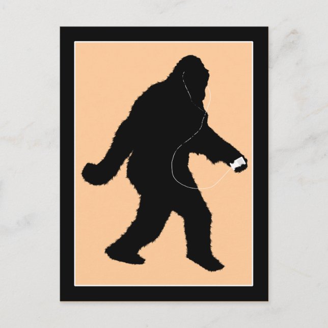 iSquatch (Change Background Colour) Postcard (Front)