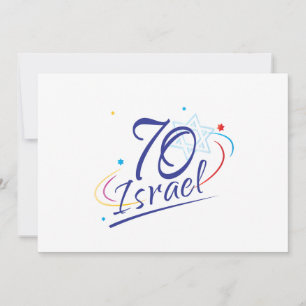 ISRAEL 70 Anniversary 2018 Independence Day Fest Card