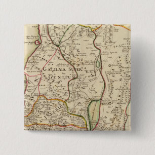 Israel and Palestine 15 Cm Square Badge