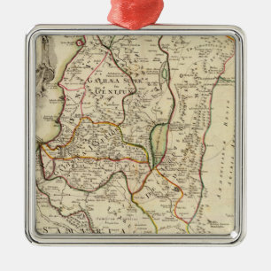 Israel and Palestine 2 Metal Tree Decoration