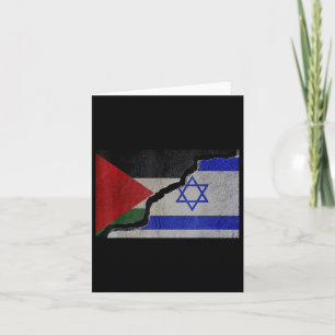 Israel And Palestine Unity - Stop War  Card