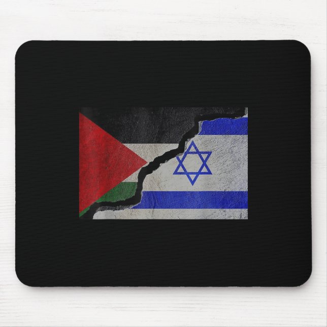 Israel And Palestine Unity - Stop War  Mouse Mat (Front)
