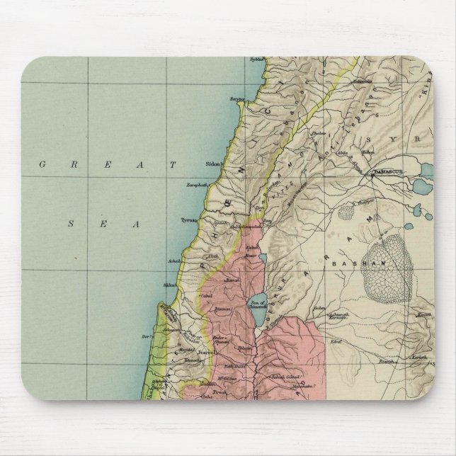Israel Antique Map Mouse Mat (Front)