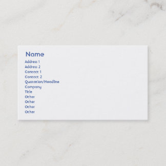 Israel - Business Business Card