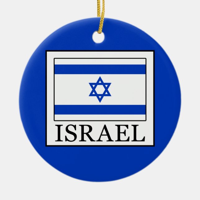 Israel Ceramic Tree Decoration (Front)